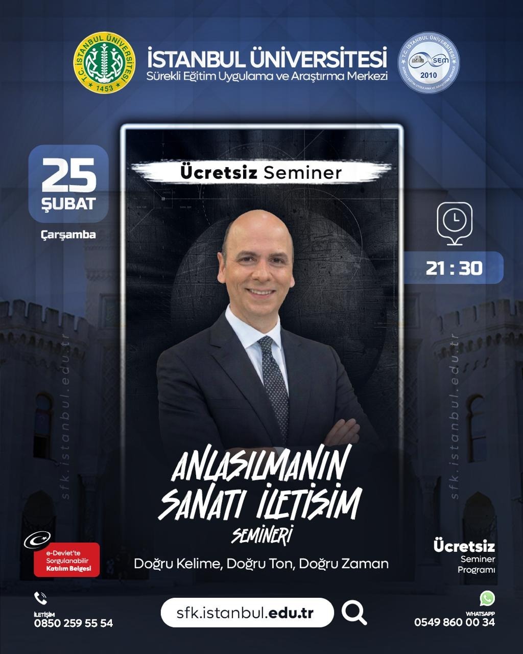 Cem Öğretir ile Anlaşılmanın Sanatı (ÜCRETSİZ ONLİNE SEMİNER)