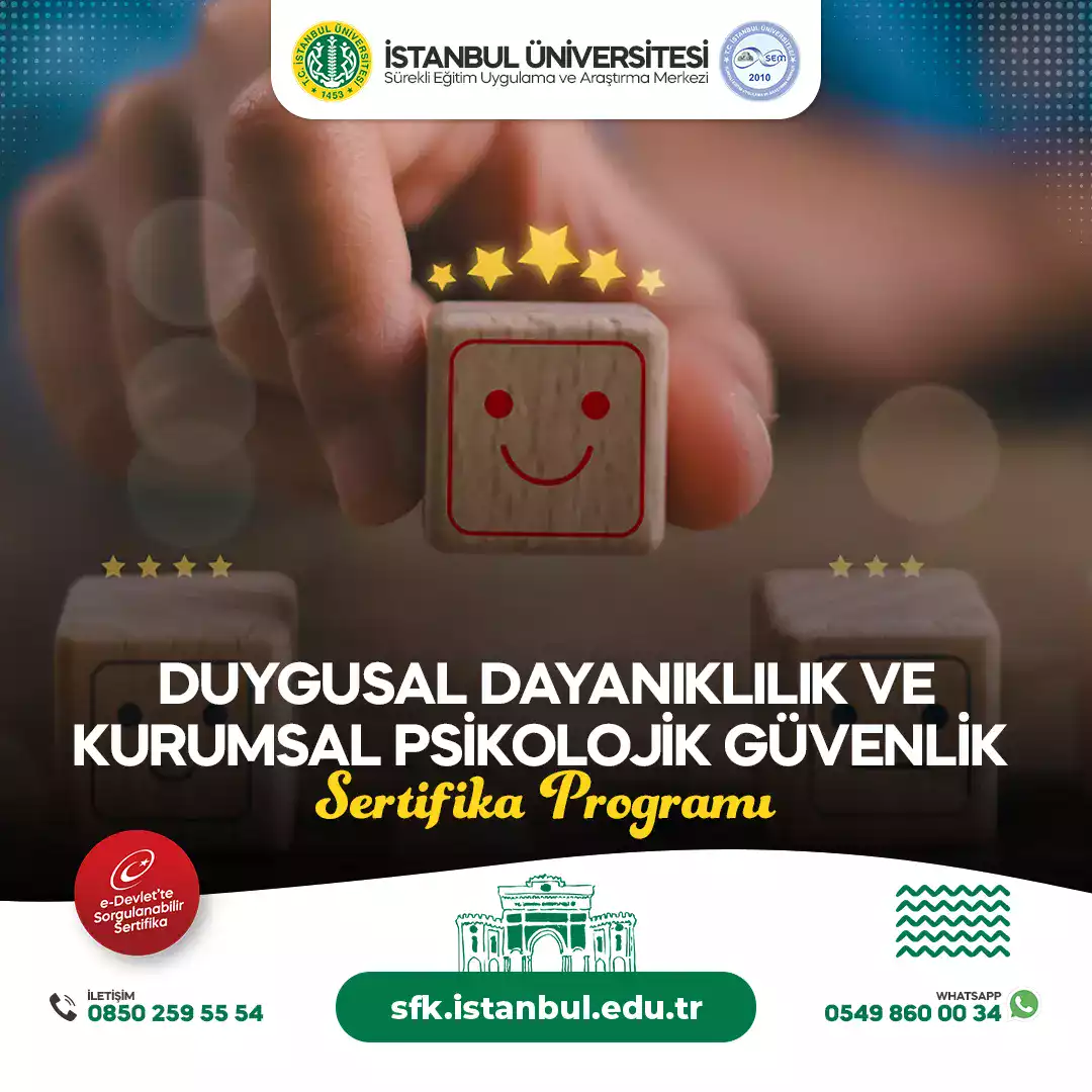 Duygusal Dayanıklılık ve Kurumsal Psikolojik Güvenlik Sertifika Programı