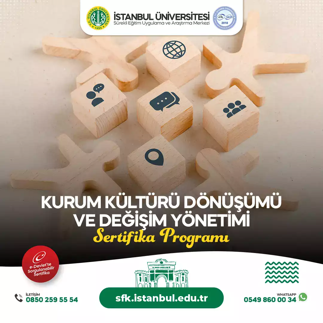 Kurum Kültürü Dönüşümü ve Değişim Yönetimi Sertifika Programı