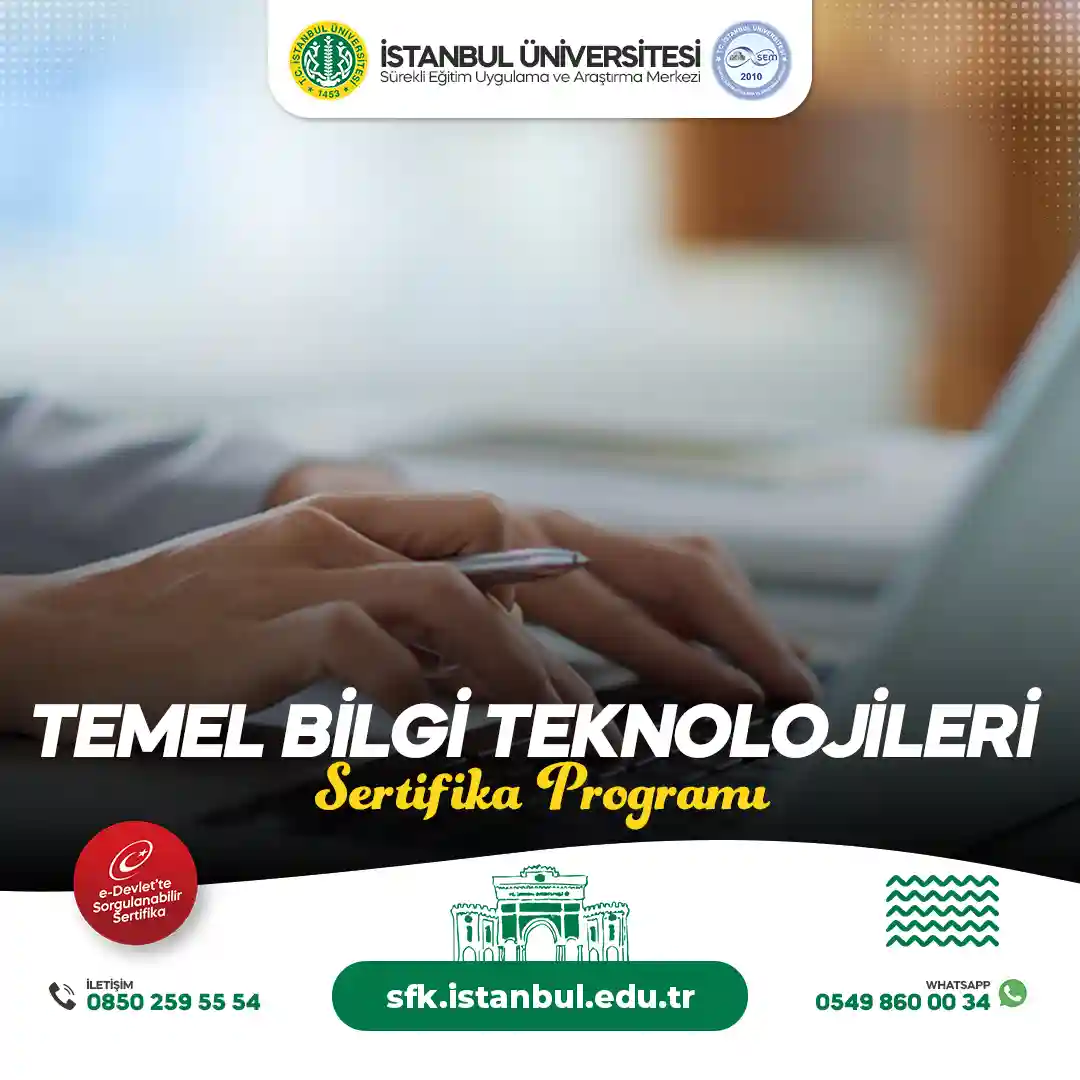 Temel Bilgi Teknolojileri Sertifika Programı ( Bilgisayar Sertifikası )