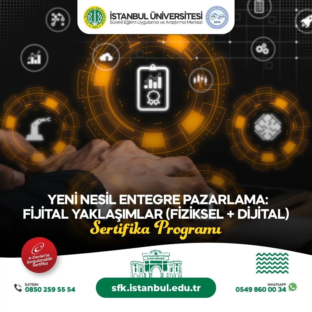 Yeni Nesil Entegre Pazarlama: Fijital Yaklaşımlar (Fiziksel + Dijital) Sertifika Programı